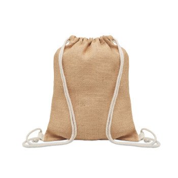 FUKURO - Borsa con coulisse in iuta