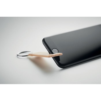 GANKEY - Supporto in bamboo e portachiavi