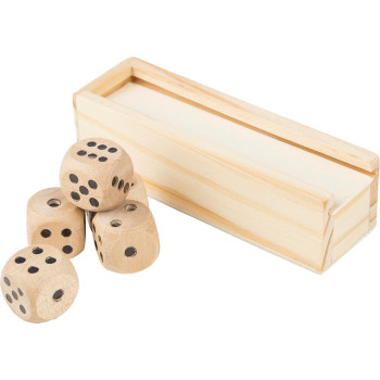 Gioco dei dadi in legno di faggio Celine