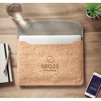 GRACE - Porta laptop in sughero con pat