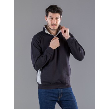 Half zip sweatshirt 100%C