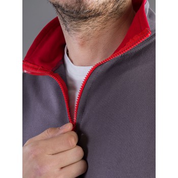 Half zip sweatshirt 100%C