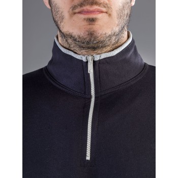Half zip sweatshirt 100%C