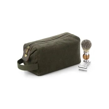Heritage Waxed Canvas Wash Bag