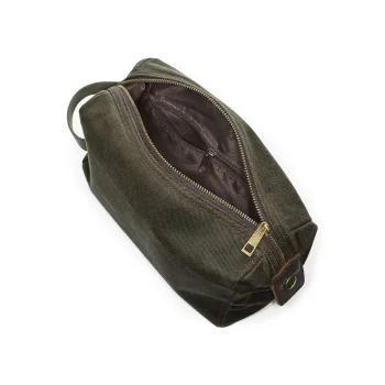 Heritage Waxed Canvas Wash Bag