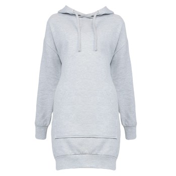 HOODIE DRESS 80%C 20%P