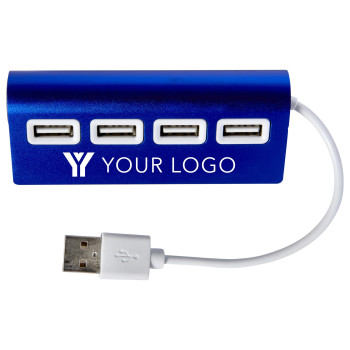 Hub USB in alluminio Leo