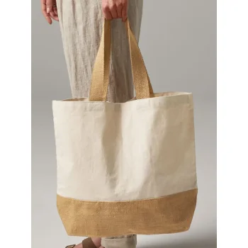 Jute Base Canvas Tote