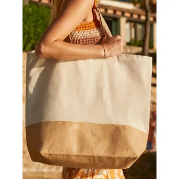 Jute Base Canvas Tote XL