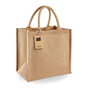 JUTE MIDI TOTE 100%J 30X30X19