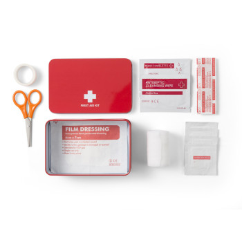 Kit Primo Soccorso, custodia in alluminio Hassim