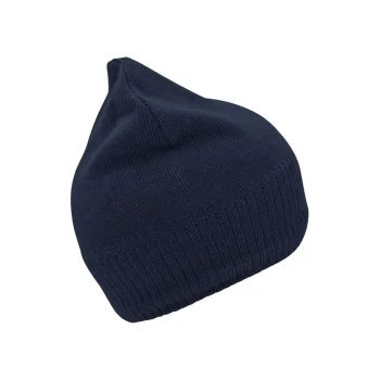 Knitted Beanie with Fleece Inset