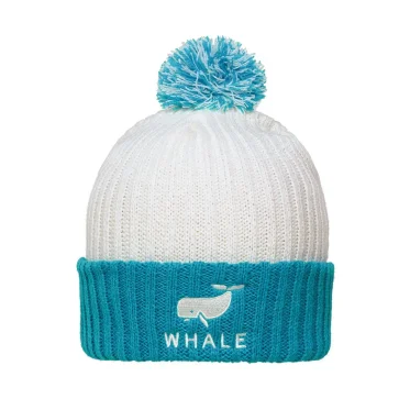 Knitted Cap with Pompon