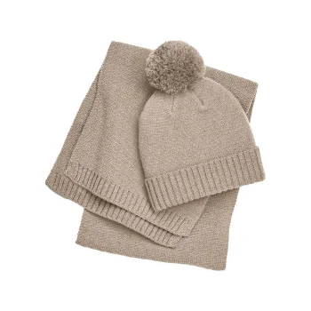 Knitted Scarf and Beanie Gift Set