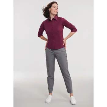 Ladies' 3/4 Sleeve Easy Care Fitted Shirt