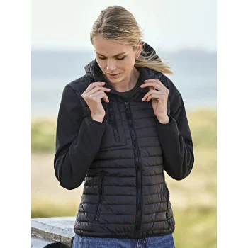 Ladies Hooded Crossover Jacket