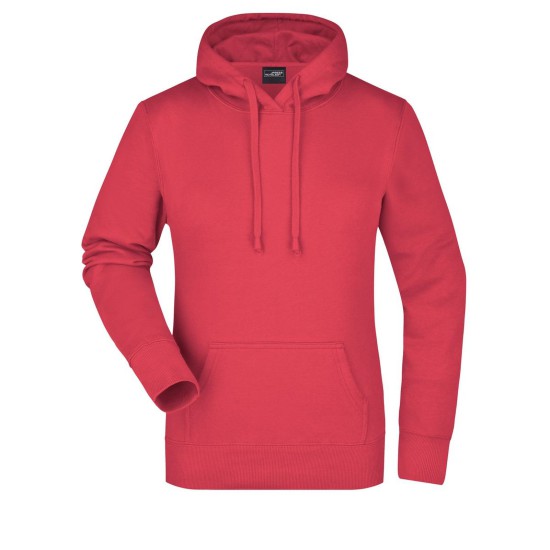 LADIES HOODED SWEAT 80%C20%P