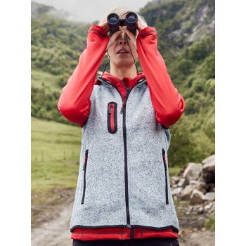 Ladies Knitted Fleece Vest 100