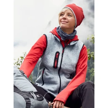 Ladies Knitted Fleece Vest