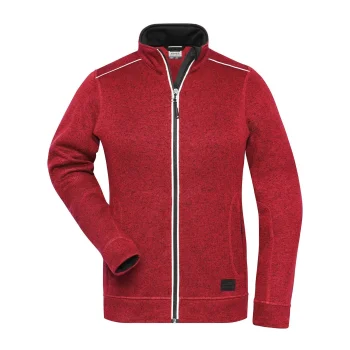 Ladies' Knitted Workwear Fleece Jacket - Solid