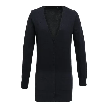 Ladies' Log Length Knitted Cardigan