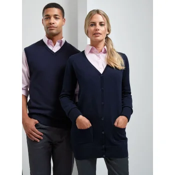 Ladies' Log Length Knitted Cardigan