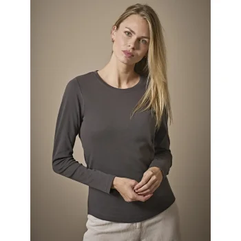Ladies  Long Sleeve Interlock Tee