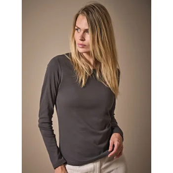 Ladies  Long Sleeve Interlock Tee