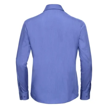 Ladies' Long Sleeve PolyCotton Poplin Shirt