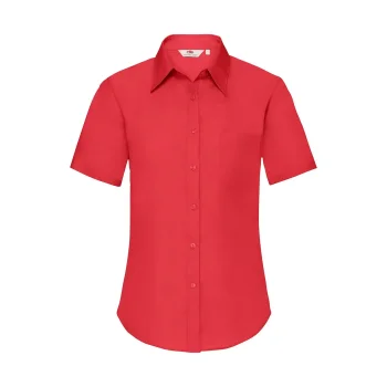 Ladies Poplin Shirt Short Sleeve