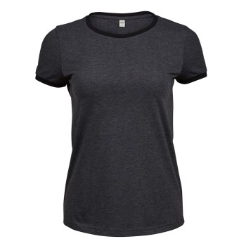 Ladies Ringer Tee 100%C