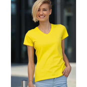 LADIES SLIM FIT V-T 100%C J&N