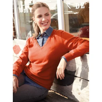 Ladies' V-Neck Pullover