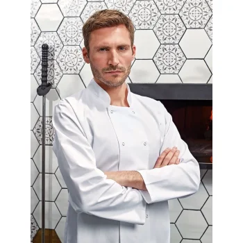 Long Sleeve Press Stud Chef''s Jacket