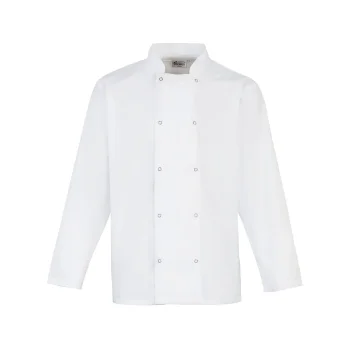 Long Sleeve Press Stud Chef''s Jacket