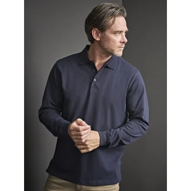 Luxury Stretch Long Sleeve Polo