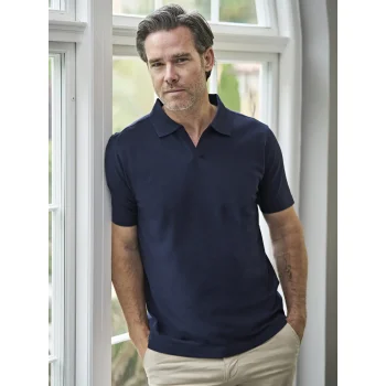 Luxury Stretch V-Neck Polo