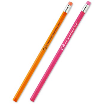 Matita  in legno laccata con gomma.