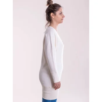 Maxi felpa donna a V