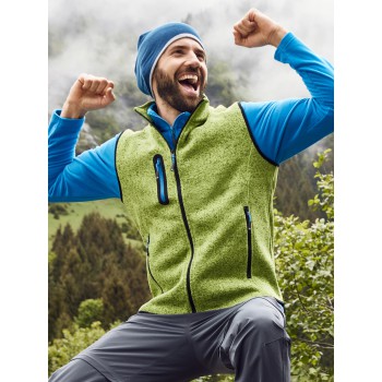 Men's Knitted Fleece Vest 100%