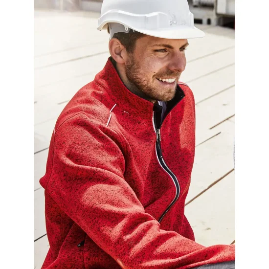 Men's Knitted Workwear Fleece Jacket - Solid