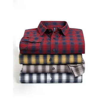 Men's LSL 'Mulligan' Check Cotton Bar Shirt