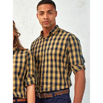 Men's LSL 'Mulligan' Check Cotton Bar Shirt