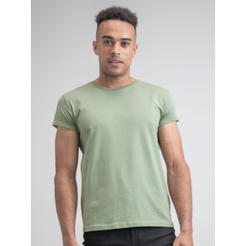 Men's Roll Sleeve T 100%C