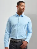 Men's Stretch Fit Cotton Poplin Long Sleeve Shirt