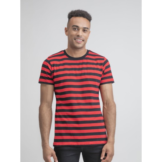 MEN'S STRIPY TEE 100%C