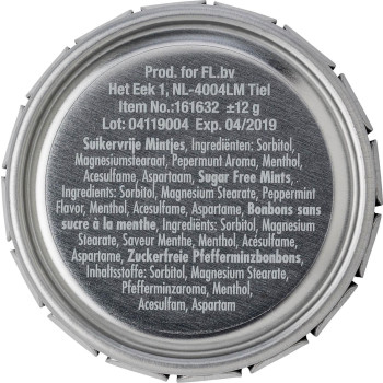 Mentine tascabili, custodia in latta Anika