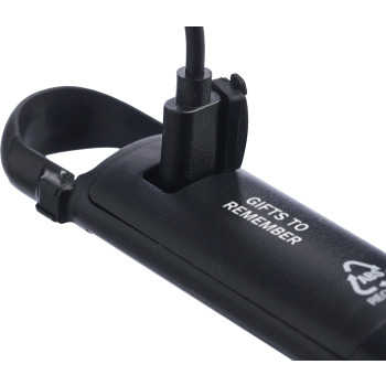 Mini torcia in ABS riciclato con batteria ricaricabile Zai