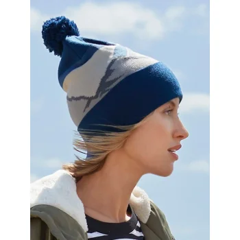 Mountain Peaks Pom Pom Beanie