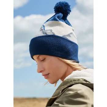 Mountain Peaks Pom Pom Beanie